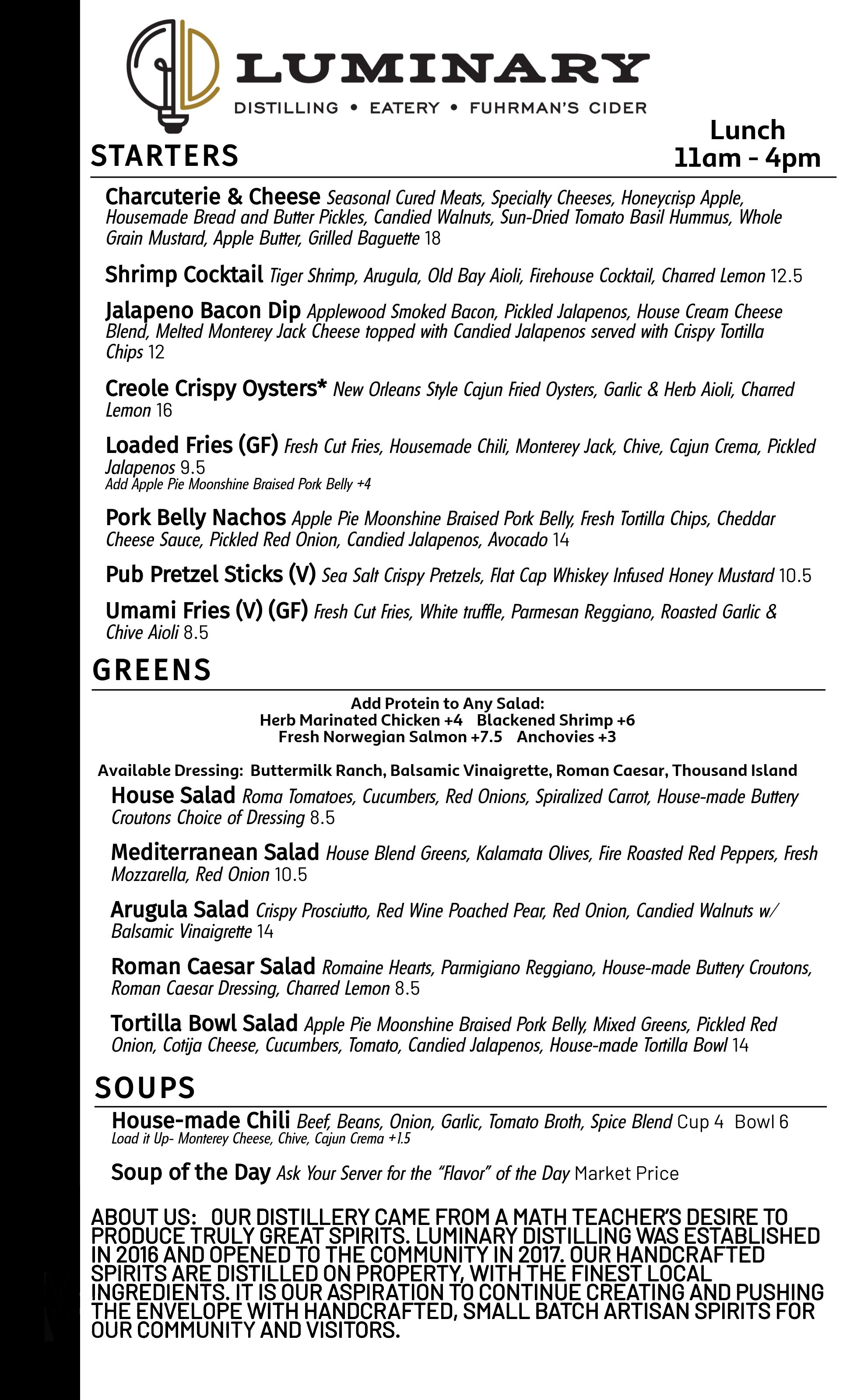 Lunch Menu first draft without pictures page 1