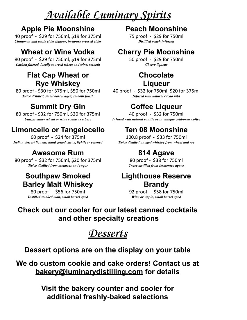 Menu Spring 2026 for Binder 2 column Drink 4