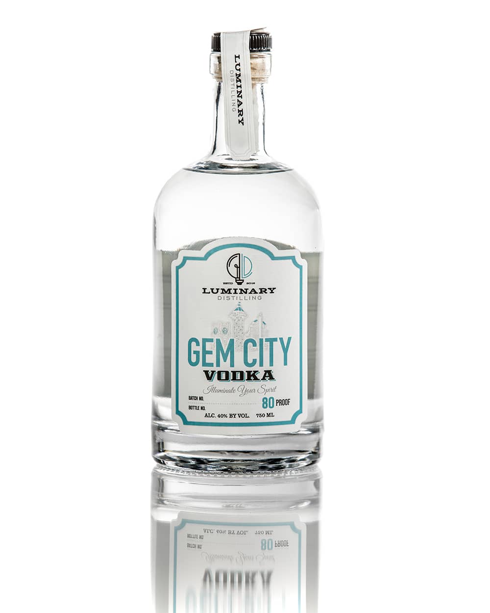 Gem City Wheat Vodka on White